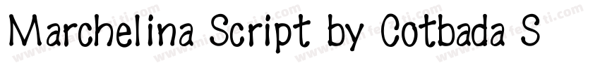 Marchelina Script by Cotbada Studi字体转换